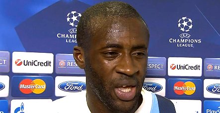 Yaya Toure receives monkey chants in Moscow