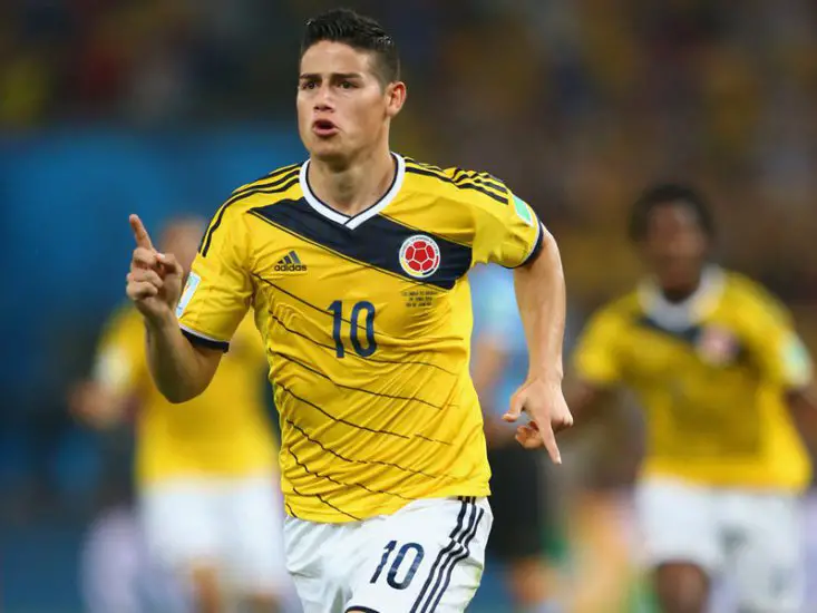 Colombian playmaker James Rodriguez