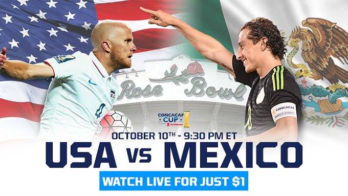 USA v Mexico CONCACAF CUP playoff