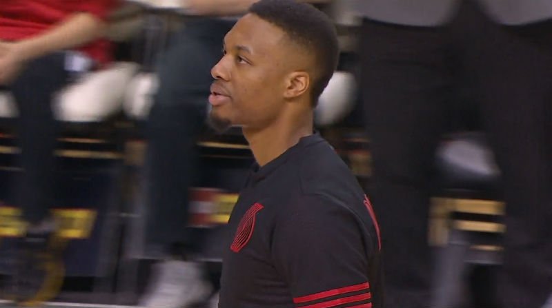 Damian Lillard of the Portland Trail Blazers scored 51 points against the Warriors