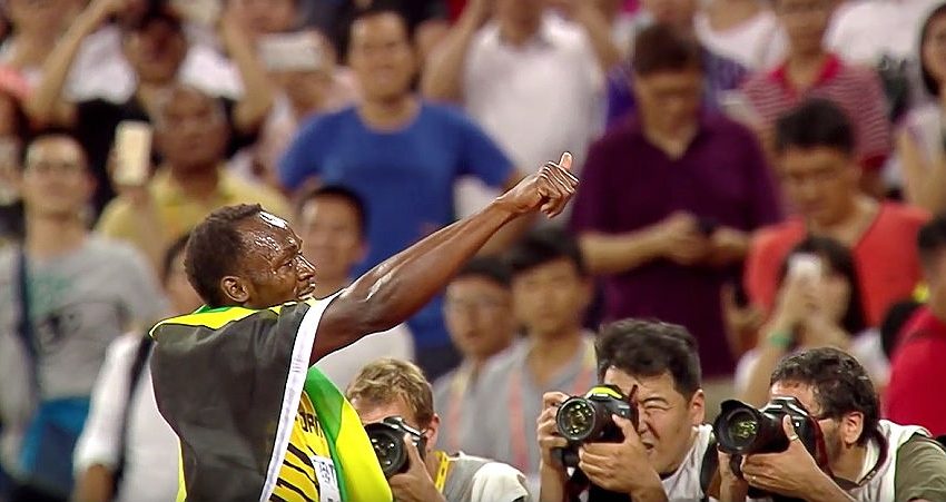 Usain Bolt wins at Racers Grand Prix