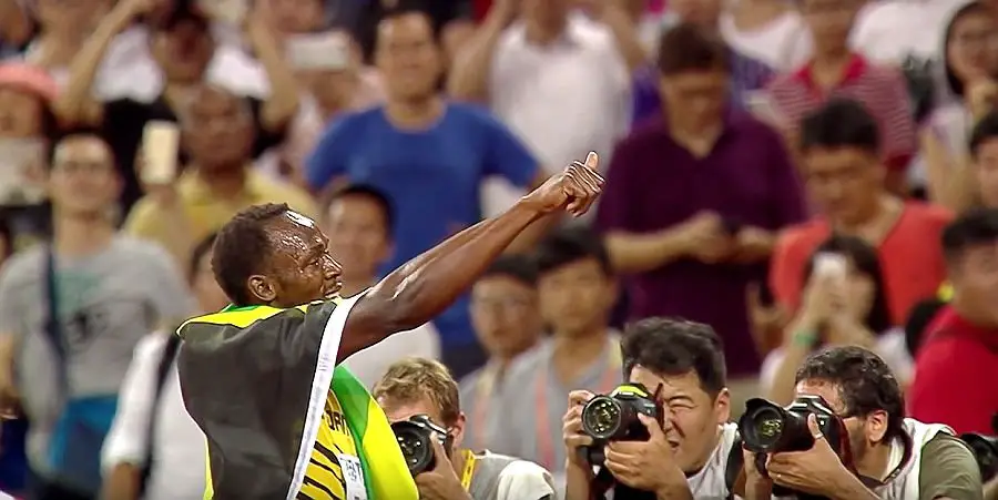 Usain Bolt wins at Racers Grand Prix