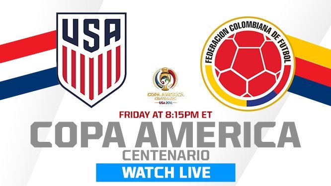 USA v Colombia live Copa America