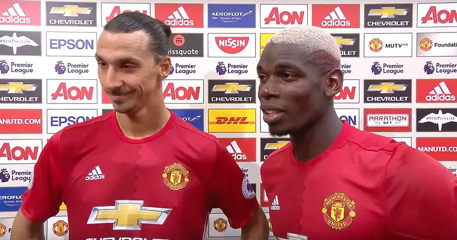 Zlatan Ibrahimovic and Paul Pogba