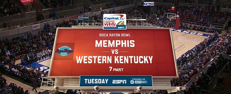 Watch Boca Raton Bowl: Memphis v Western Kentucky: Dec. 20