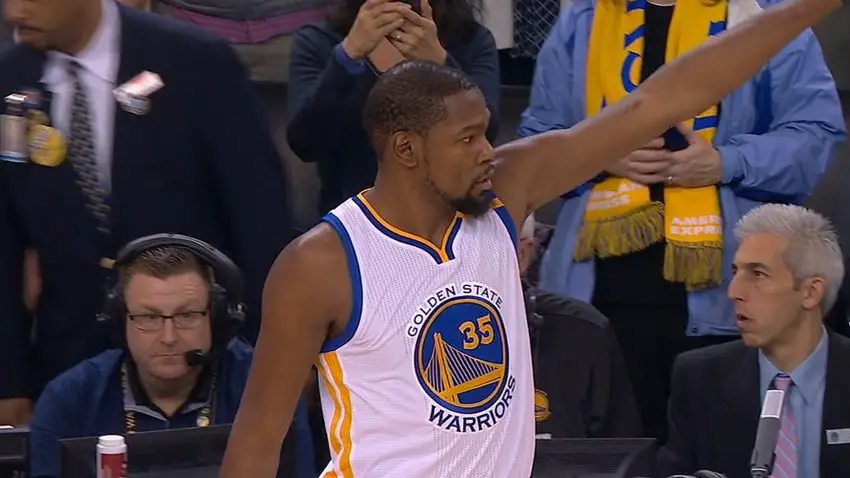 Kevin Durant of the Golden State Warriors