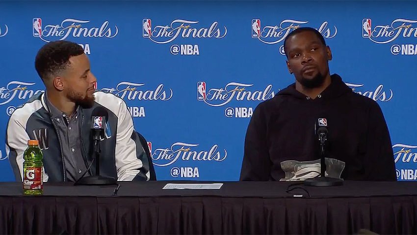 NBA Finals press conference: Durant and Curry