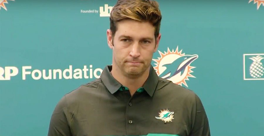 Jay Cutler of the Miami Dolphins