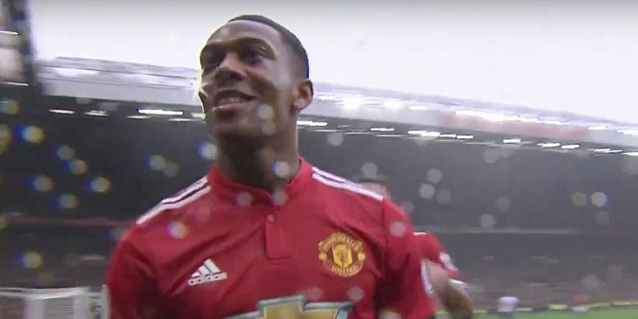 Anthony Martial Manchester United rain