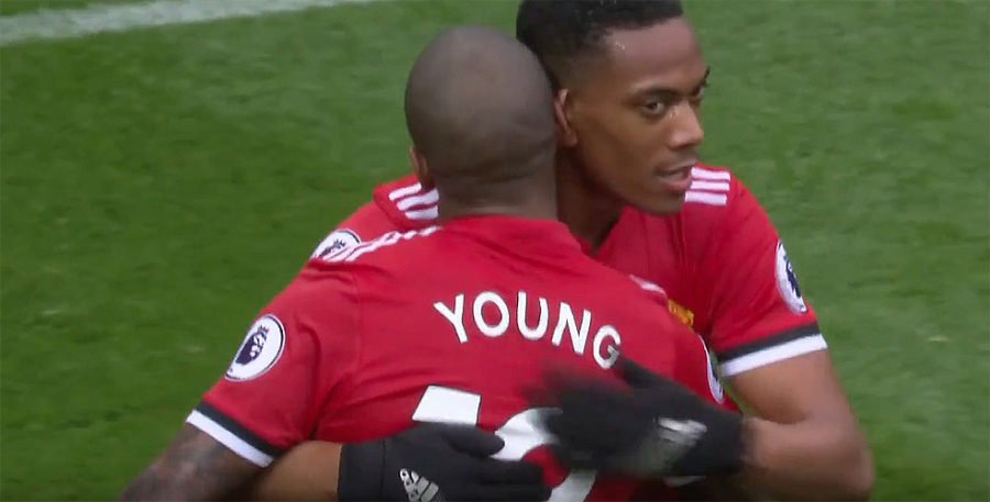 Anthony Martial and Ashley Young: Manchester United