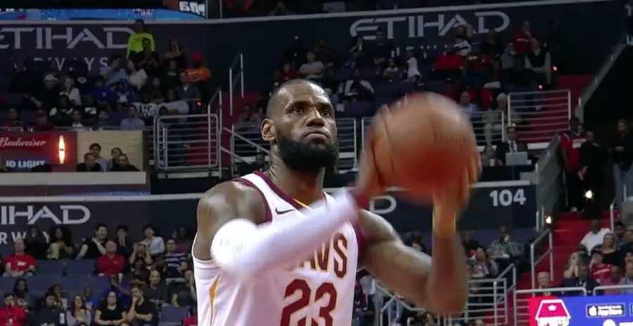 LeBron James of the Cavaliers