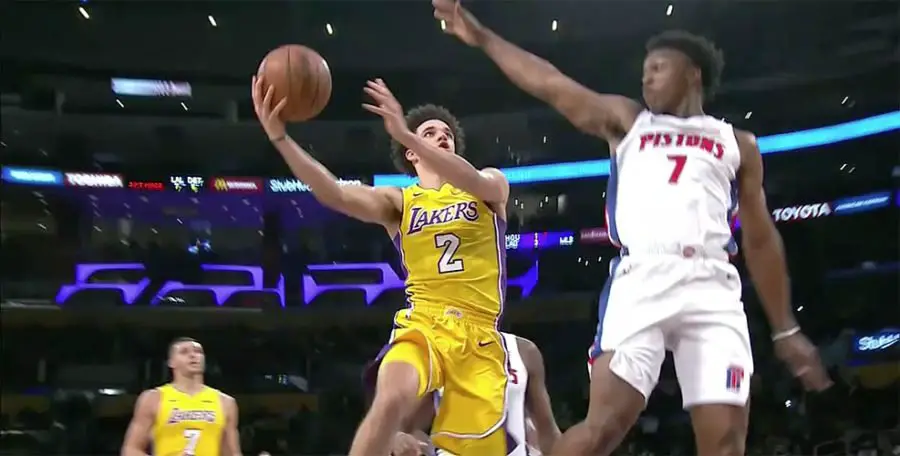 Lonzo Ball of the Los Angeles Lakers