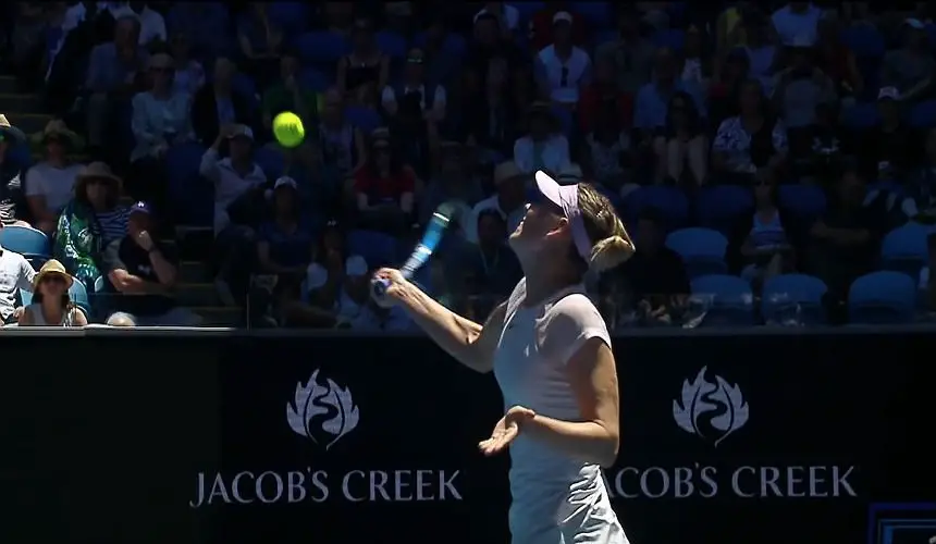 Maria Sharapova at the 2018 Australia Open