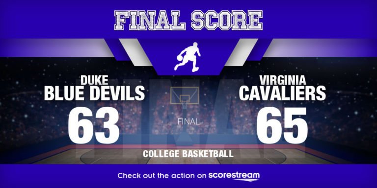 No. 2 Virginia Beats No. 4 Duke, 65-63 In ACC Play