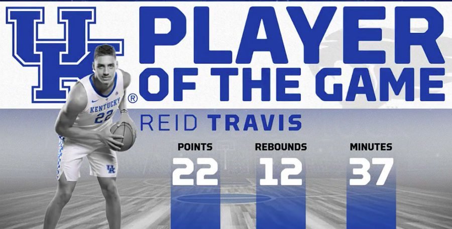 Reid Travis of the Kentucky Wildcats