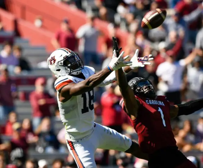 You are currently viewing No. 15 Auburn Falls 30-22 at South Carolina; Second Defeat This Season For Tigers