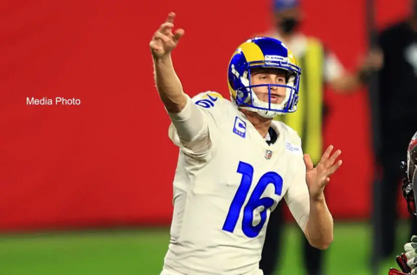 Jared Goff of the Los Angeles Rams