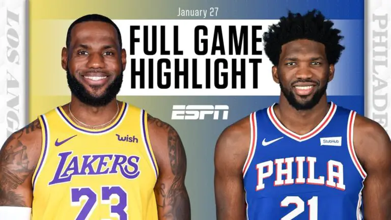 Watch Highlights As 76ers Hand LA Lakers First Road Loss