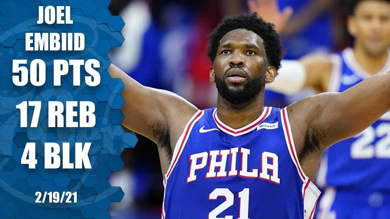Embiid Scores Career-High 50 points, 76ers Hold Off Bulls: Watch Video