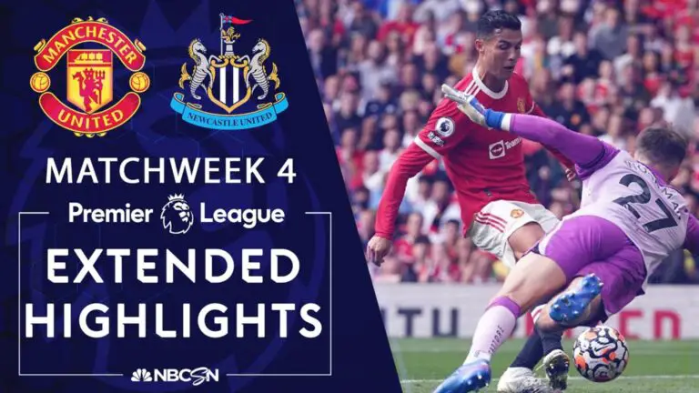 Watch highlights Ronaldo scored twice, Manchester United 4, Newcastle 1