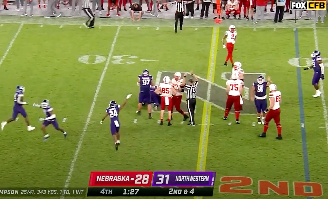 Northwestern vs Nebraska College Football Scores