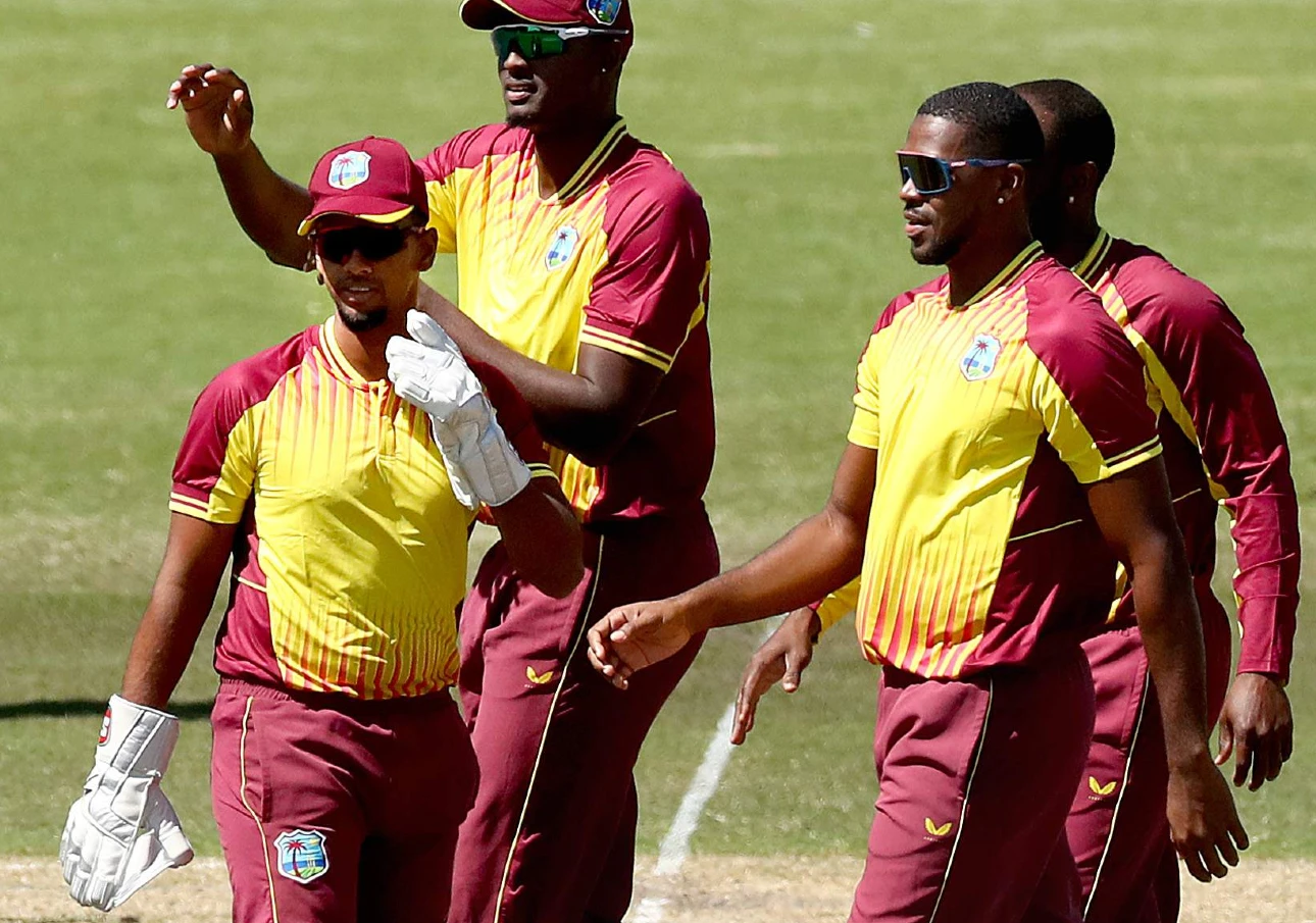 West Indies T20 captain Nicholas Pooran and his team during a game