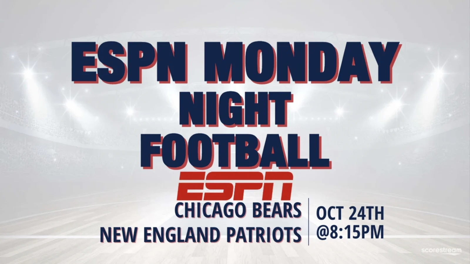 Watch the New England Patriots vs Chicago Bears Live ESPN