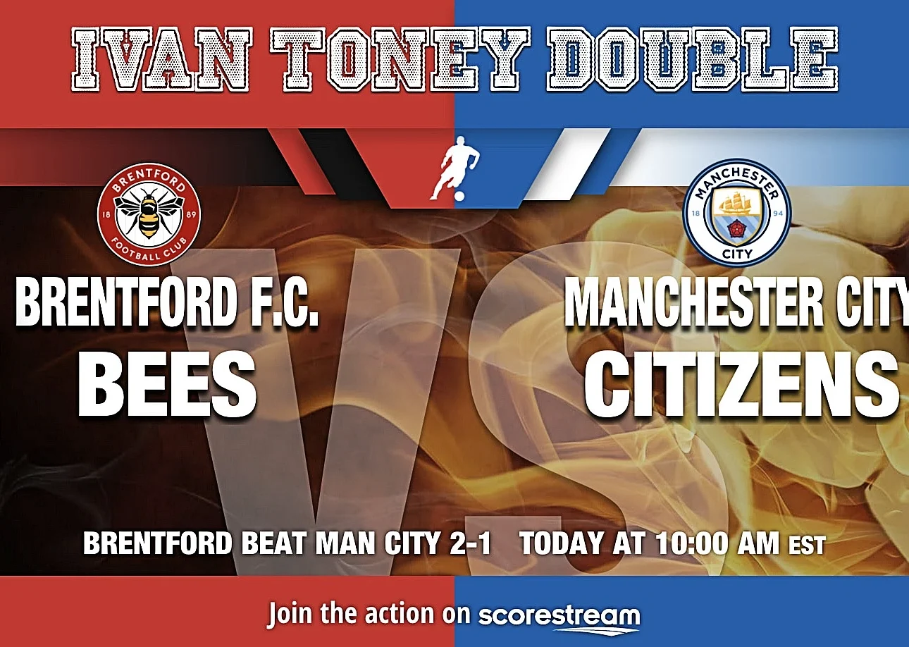 Manchester City beaten by Brentford in the Premier League 2-1 - vide highlights