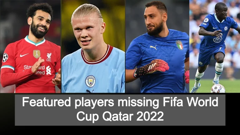 Star players missing Fifa World Cup Qatar 2022