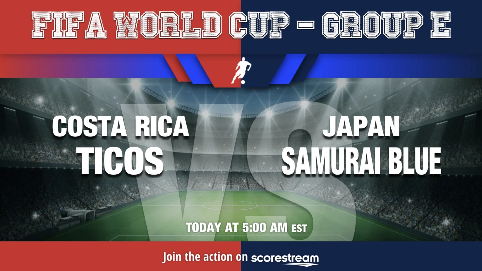 How to Watch Japan vs Costa Rica: Live Stream, TV Channel, Teams, Start Time