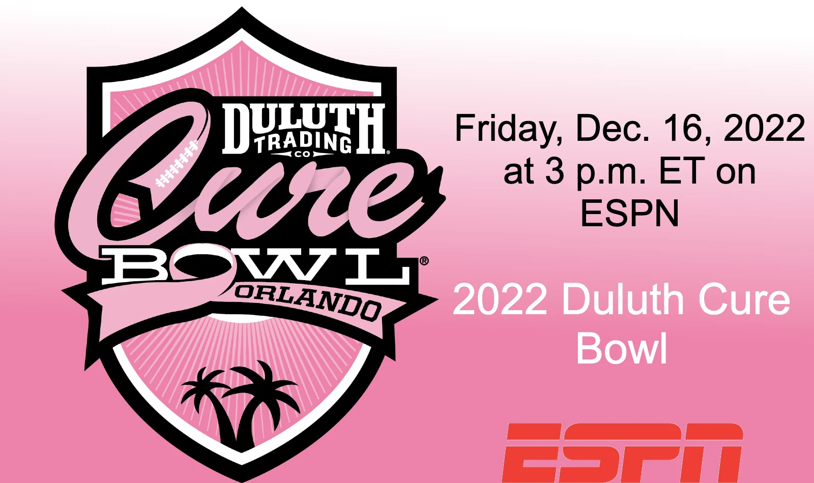 Watch the 2022 Duluth Cure Bowl live on ESPN