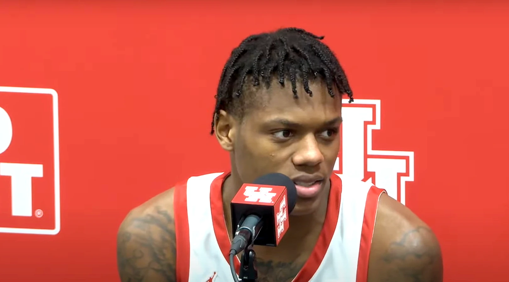 Houston Cougars men's basketball player after win over UCF