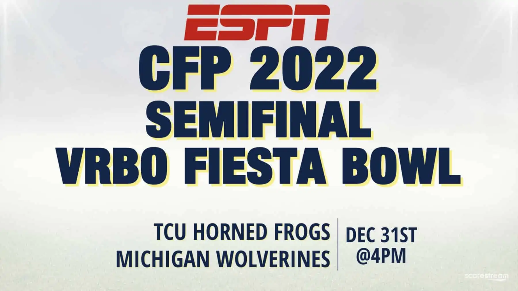 Watch TCU vs Michigan in Vrbo Fiesta Bowl 2022