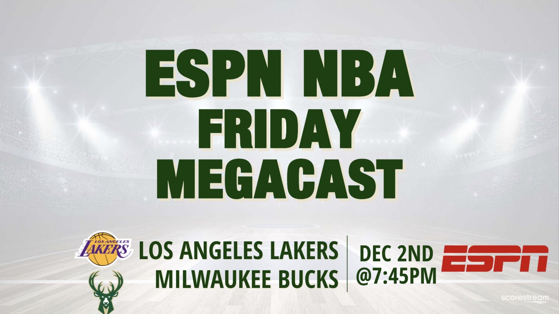 Watch Los Angeles Lakers vs Milwaukee Bucks on ESPN tonight