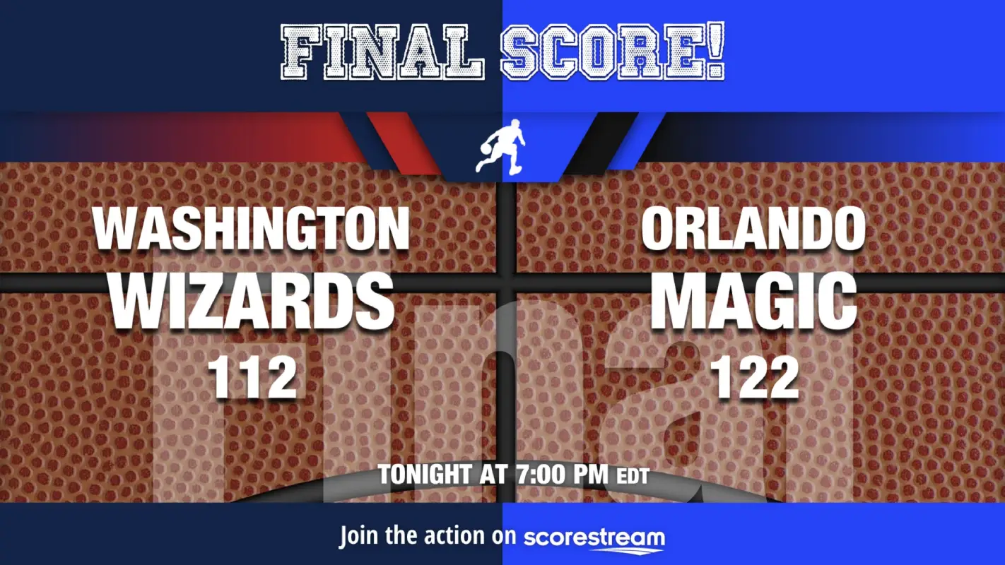 Orlando Magic defeat the Washington Wizards 122-112