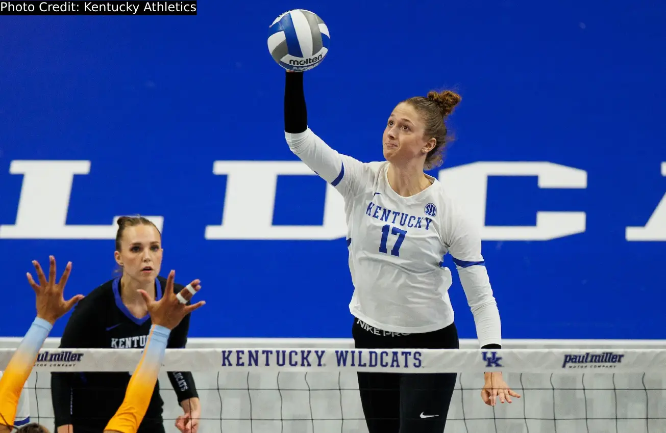 SEC Women's Volleyball Players of the Week - Kentucky Volleyball players Brooklyn DeLeye