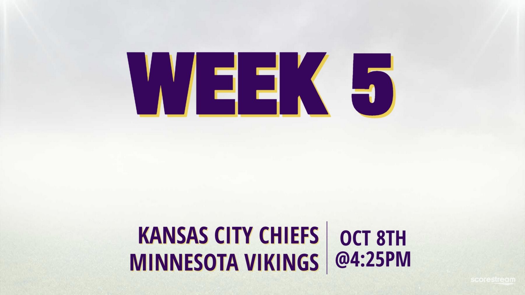 NFL Week 5 Schedule: Kansas City Chiefs travel to the Minnesota Vikings